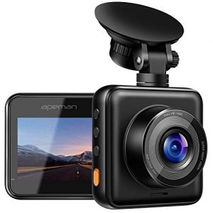 APEMAN Mini Dash Cam 1080P Full HD, Dash Camera for Cars with Super Night Vision, 170° Wide Angle, Motion Detection, Parking Monitoring, G-Sensor, Loop Recording